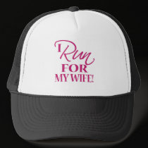 I RUN FOR MY WIFE hats