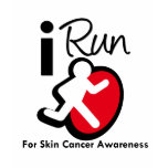 I Run For Skin Cancer Awareness T-shirt