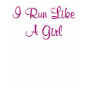 I Run Like A Girl/Albany Yoga Mamas t-shirts