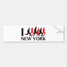 I RUN NEW YORK BUMPER STICKERS