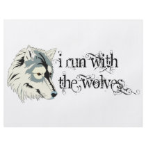 I Run With The Wolves -- Vampires Full Color Flyer