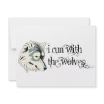 I Run With The Wolves -- Vampires invitations