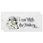 I Run With The Wolves -- Vampires Rack Card Design