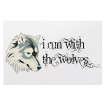I Run With The Wolves -- Vampires Stationery Design