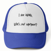 I Save Animals Mesh Hat