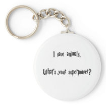 I Save Animals Key Chains