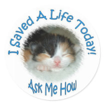 I Saved A Life Today! Sticker by Candys_Cats I Saved A Life Today! Sticker