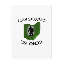 I Saw Sasquatch In Ohio Postcard