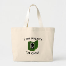 I Saw Sasquatch In Ohio Tote Bags