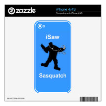 i Saw Sasquatch Music Skins For iPhone 4S