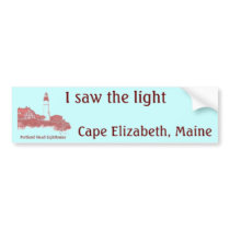 I saw the light bumper sticker