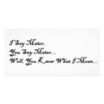 I Say Mater, You Say Mater Personalized Photo Card