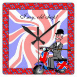 I say, old chap square wallclocks