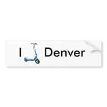 I scoot denver bumper stickers