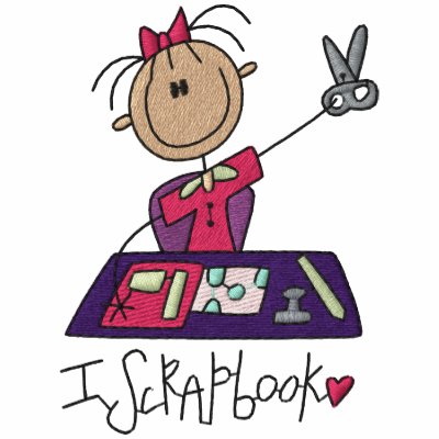 I Scrapbook Embroidered Polo Shirt I Scrapbook Embroidered Polo Shirt