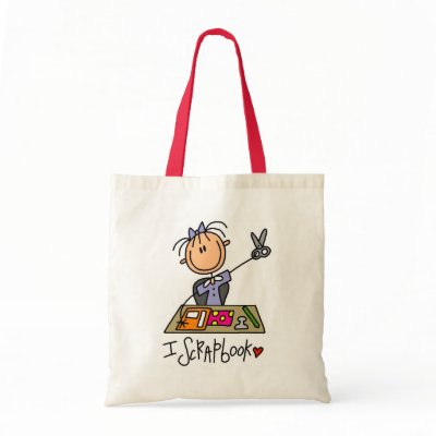 I Scrapbook Tshirts and Gifts canvas bags