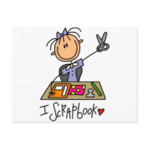 I Scrapbook Tshirts and Gifts postcards by stick_figures I Scrapbook Tshirts and Gifts postcards