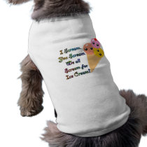 I Scream for Ice Cream pet clothing