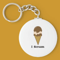 I Scream for Ice Cream keychains