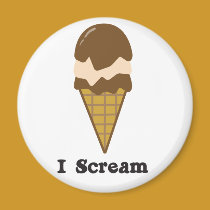 I Scream for Ice Cream magnets