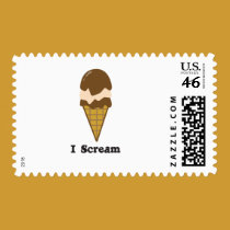 I Scream for Ice Cream postage