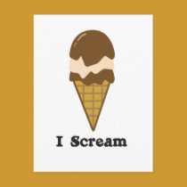 I Scream for Ice Cream postcards