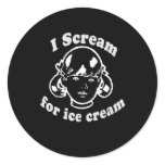 I SCREAM FOR ICE CREAM stickers