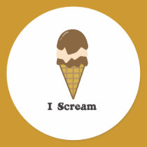 I Scream for Ice Cream stickers
