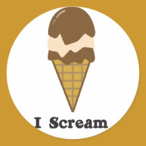 I Scream for Ice Cream stickers