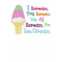 I Scream You Scream Ice Cream Ladies Basic T-Shirt