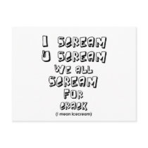 I scream you scream postcards by jonnydowntown I scream you scream postcards