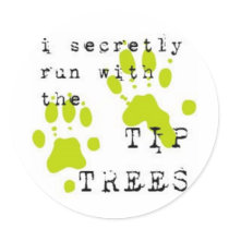 I secretly run with the TIPTREES stickers by avantgame I secretly run with the TIPTREES stickers