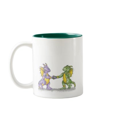 I See A Dragon, Mom! ~Shell Studio Illustrations Mugs