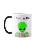 I See ALIENS magic mug