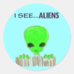 I See Aliens sticker