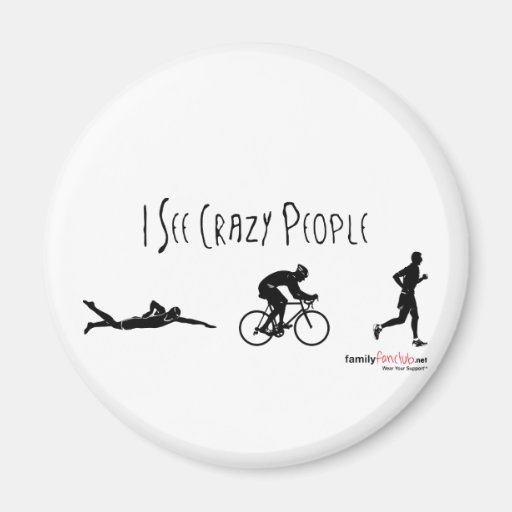 I See Crazy People Fridge Magnet