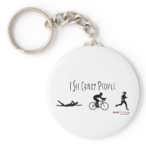 I See Crazy People Keychain