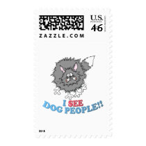 I SEE DOG PEOPLE! postage by StitcherladyxxTees I SEE DOG PEOPLE! postage