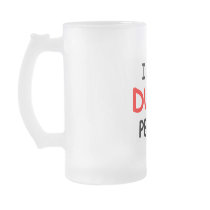 I SEE DUMB PEOPLE - Frosted Glass Mug