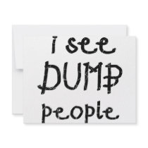 I See Dumb People Invitation
