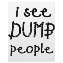 I See Dumb People Personalized Letterhead
