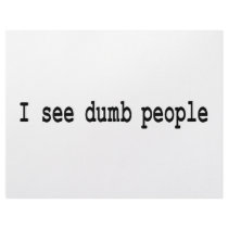 I See Dumb People Letterhead Design
