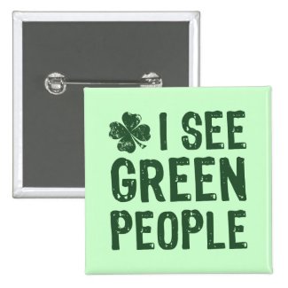 I See Green People Buttons