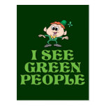 I See Green People Post Cards