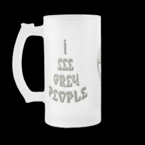 *I See Grey People* Frosted Mug