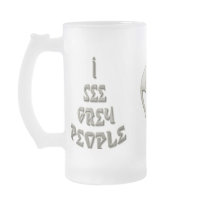 *I See Grey People* Frosted Mug