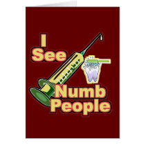 I See Numb People Greeting Card