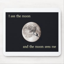 I See The Moon Mousepads