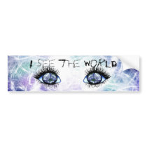 I see the world bumper stickers by DimarieDesigns I see the world bumper stickers