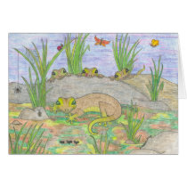 I See You. Gecko triplets, with Mom. cards by dotclaire I See You. Gecko triplets, with Mom. cards
